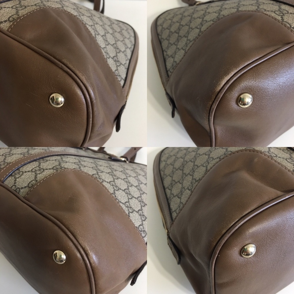Authentic GUCCI large hand bag coated canvas - Picture 7 of 11